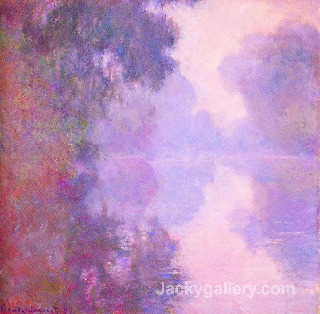 Misty Morning on the Seine by Claude Monet paintings reproduction